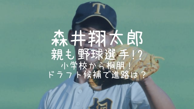 森井翔太郎,親,野球,小学校,桐朋,ドラフト,進路