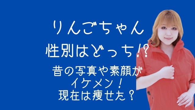 りんごちゃん,性別,どっち,昔,写真,素顔,現在,痩せた