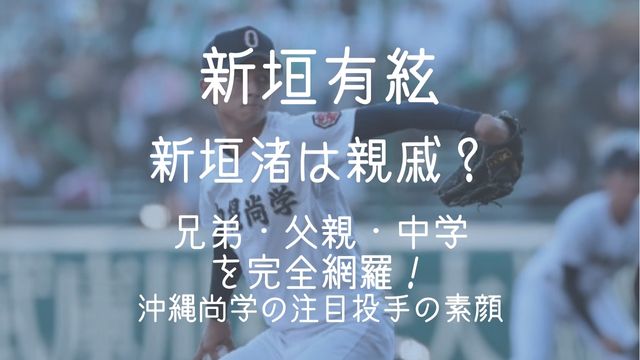 新垣有絃,新垣渚,兄弟,父親,中学,沖縄尚学