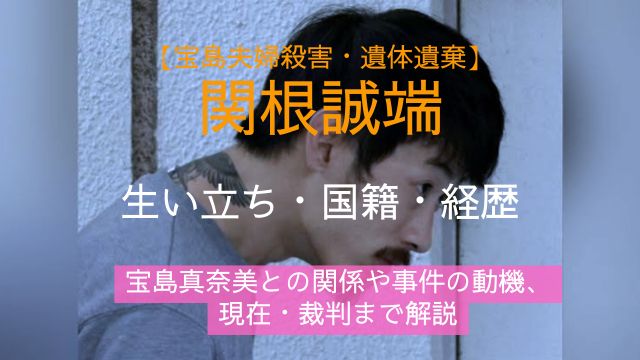 関根誠端,生い立ち,国籍,経歴,宝島真奈美,事件,動機,現在,裁判